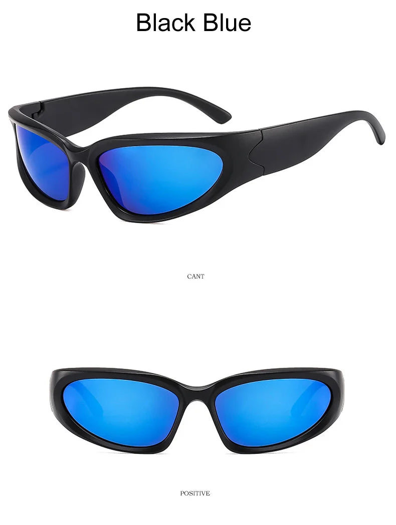 Lunettes de soleil carrées vintage pour femmes, lunettes de soleil de créateur de marque, nuances féminines, miroir rétro punk, petit cadre