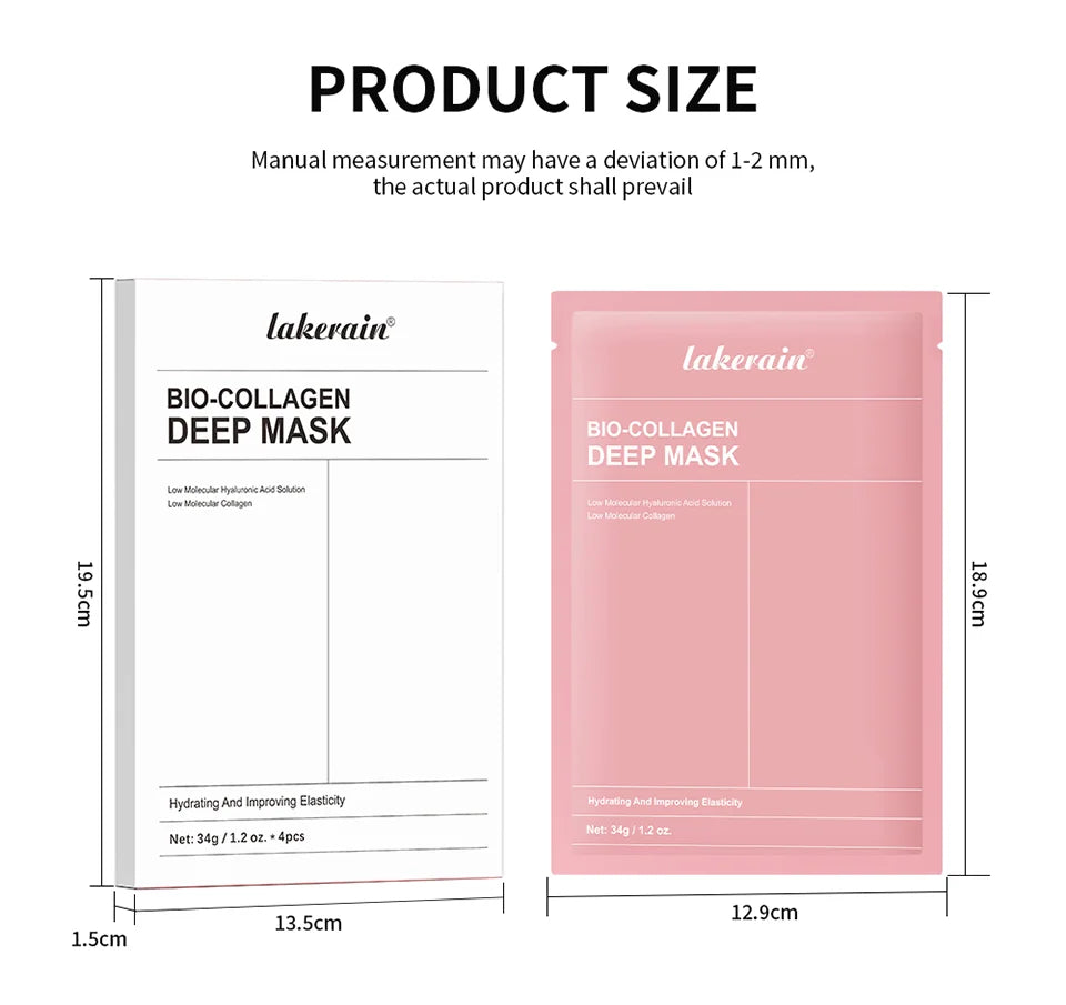 Bio-colagène véritable masque profond supplément collagène hydratant nuit masque hydrogel amélioration de l'élasticité minimisant les pores raffermissant