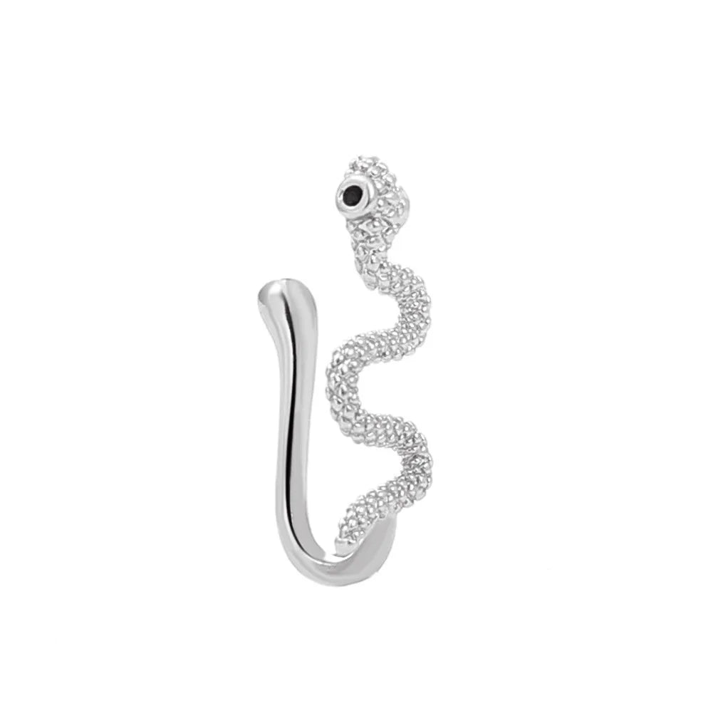 Anneau de nez papillon Egirl, faux piercing, manchette de nez moderne à clipser, ensemble de bijoux, accessoire papillon en cristal étincelant, esthétique