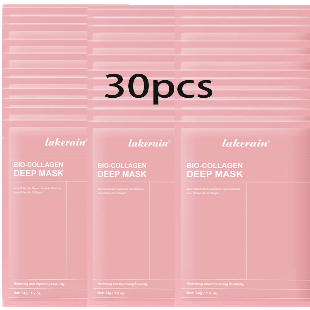 Bio-colagène véritable masque profond supplément collagène hydratant nuit masque hydrogel amélioration de l'élasticité minimisant les pores raffermissant