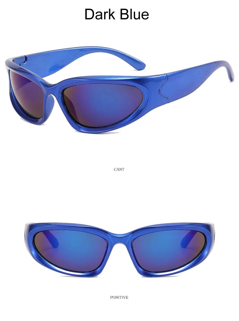 Lunettes de soleil carrées vintage pour femmes, lunettes de soleil de créateur de marque, nuances féminines, miroir rétro punk, petit cadre