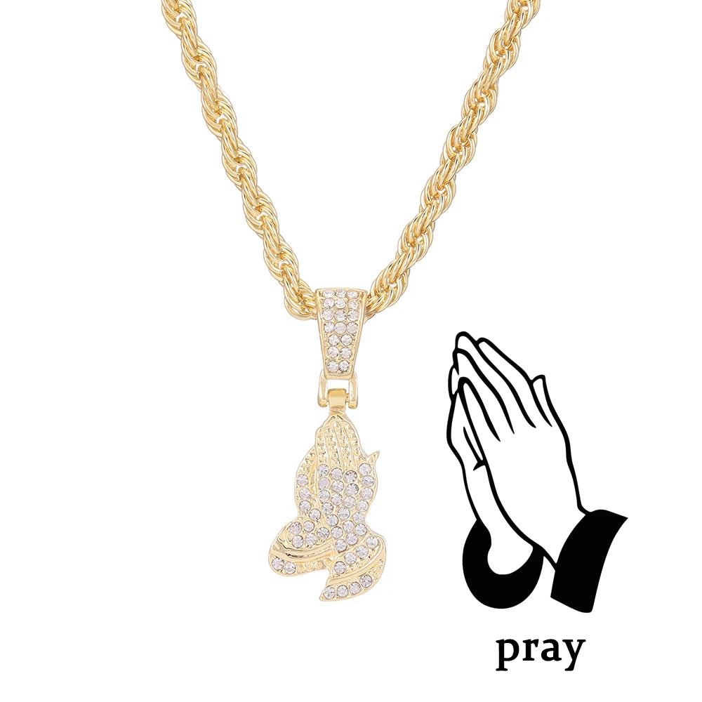 Collier pendentif croix Hip Hop pour hommes et femmes, bijoux scintillants exquis, mode chic et créative, Tennis, 4mm