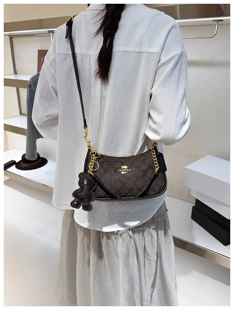 Sac à main de style haut de gamme pour femmes, nouveau modèle 2025, petit sac carré unique et à la mode, tendance, rétro, simple et élégant