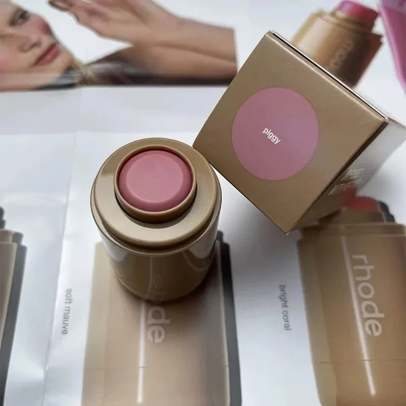 RHODE poche Blush bâton brillant à lèvres et joue bâton hydratant Rouge naturel poudre Blush crème rouge à lèvres joue facile à appliquer couleur