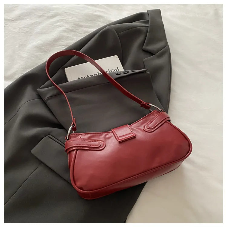 Sacs pour femmes 2025 – nouveau modèle tendance et polyvalent, sac rétro “hot girl” sous le bras, sac niche texturé en forme de croissant, sac à bandoulière simple ou porté en crossbody