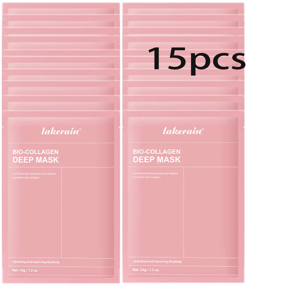 Bio-colagène véritable masque profond supplément collagène hydratant nuit masque hydrogel amélioration de l'élasticité minimisant les pores raffermissant
