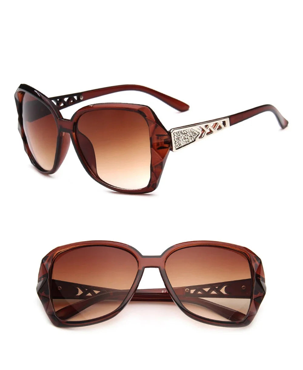 Mode grandes lunettes de soleil violettes femmes marque de luxe lunettes de soleil carrées femme miroir nuances dames