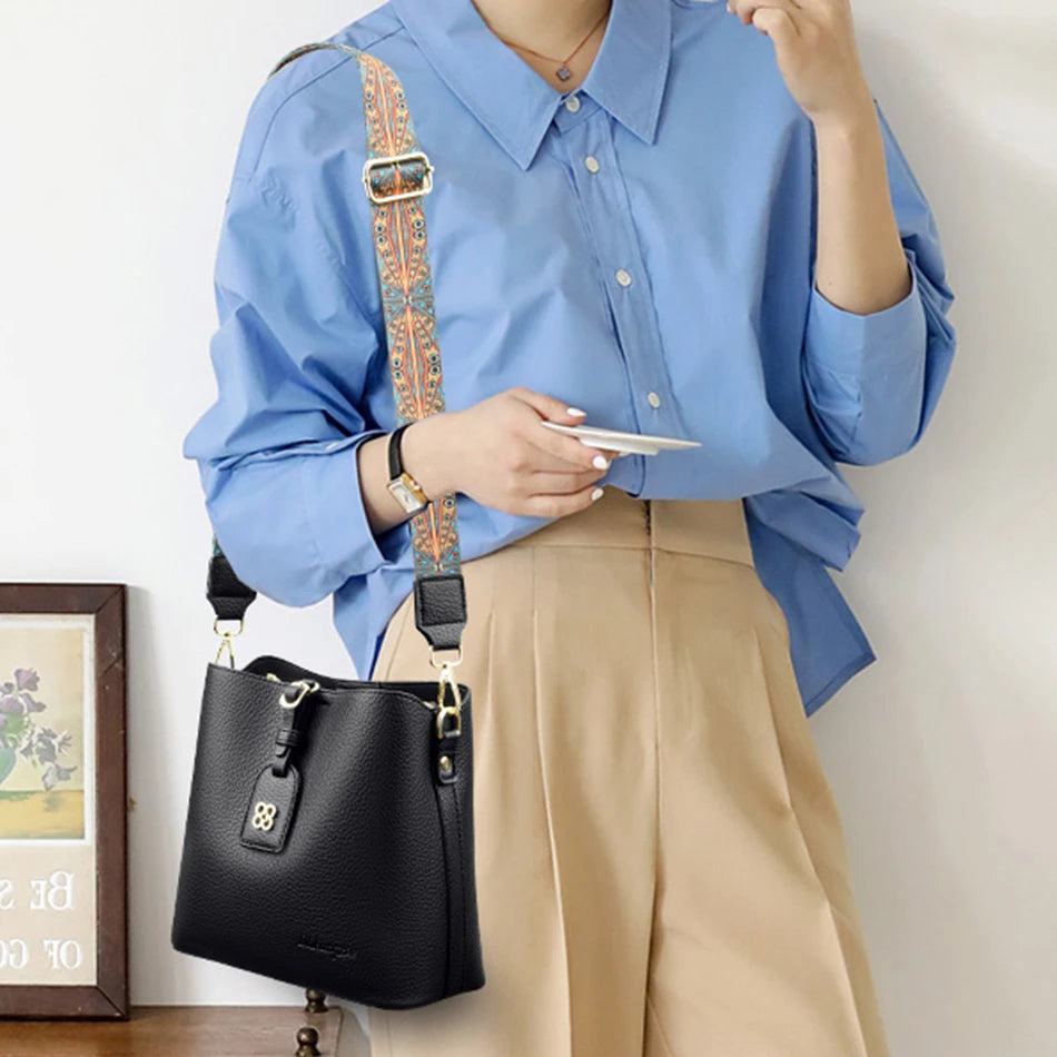 Sac à Main de Luxe en Cuir Multifonctionnel pour Femme, Sacoche à 3 Couches, de Bonne Qualité, de Styliste