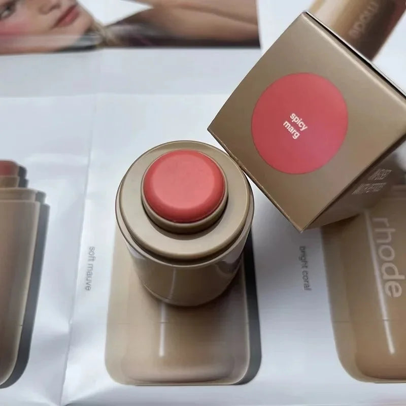 RHODE poche Blush bâton brillant à lèvres et joue bâton hydratant Rouge naturel poudre Blush crème rouge à lèvres joue facile à appliquer couleur
