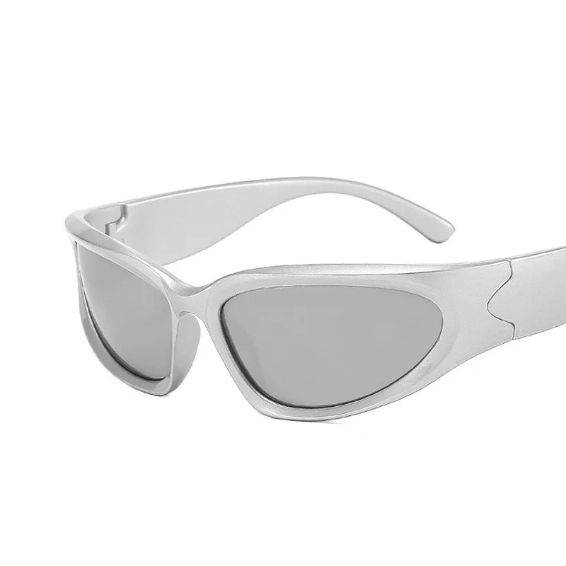 Lunettes de soleil carrées vintage pour femmes, lunettes de soleil de créateur de marque, nuances féminines, miroir rétro punk, petit cadre