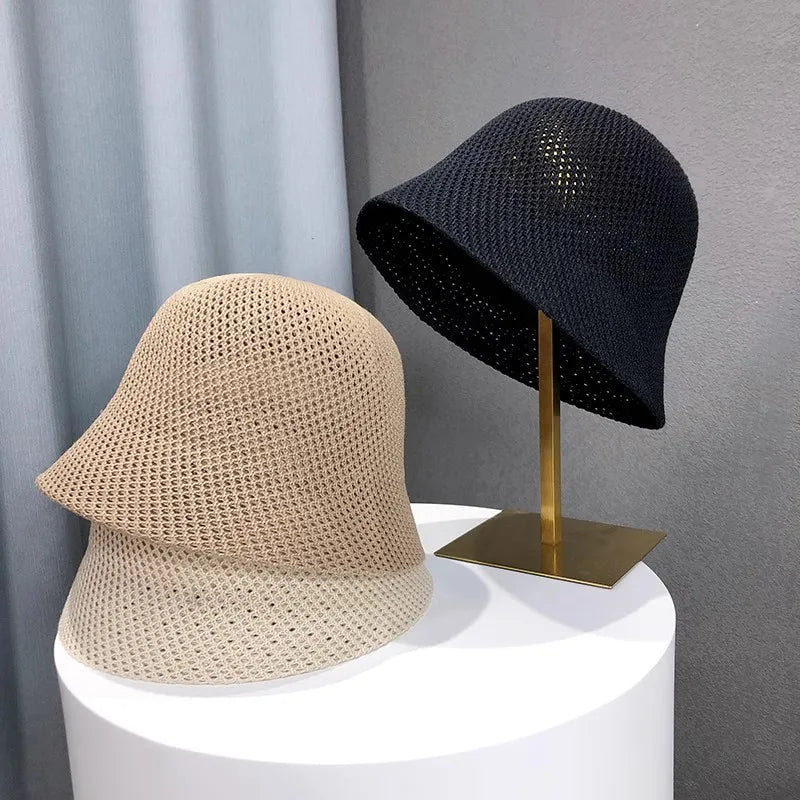 Chapeau de soleil respirant pour femme, casquette ander, mince, creux, extérieur, plage, été, E27