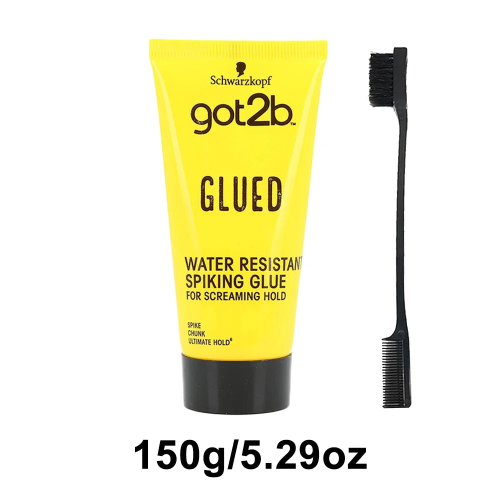 Got2b Glued Spiking Glue Gel Coiffant Invisible Résistant à l'Eau Fixation Forte pour Adhésifs de Perruques Gel de Contrôle des Frisottis pour une Tenue Extrême