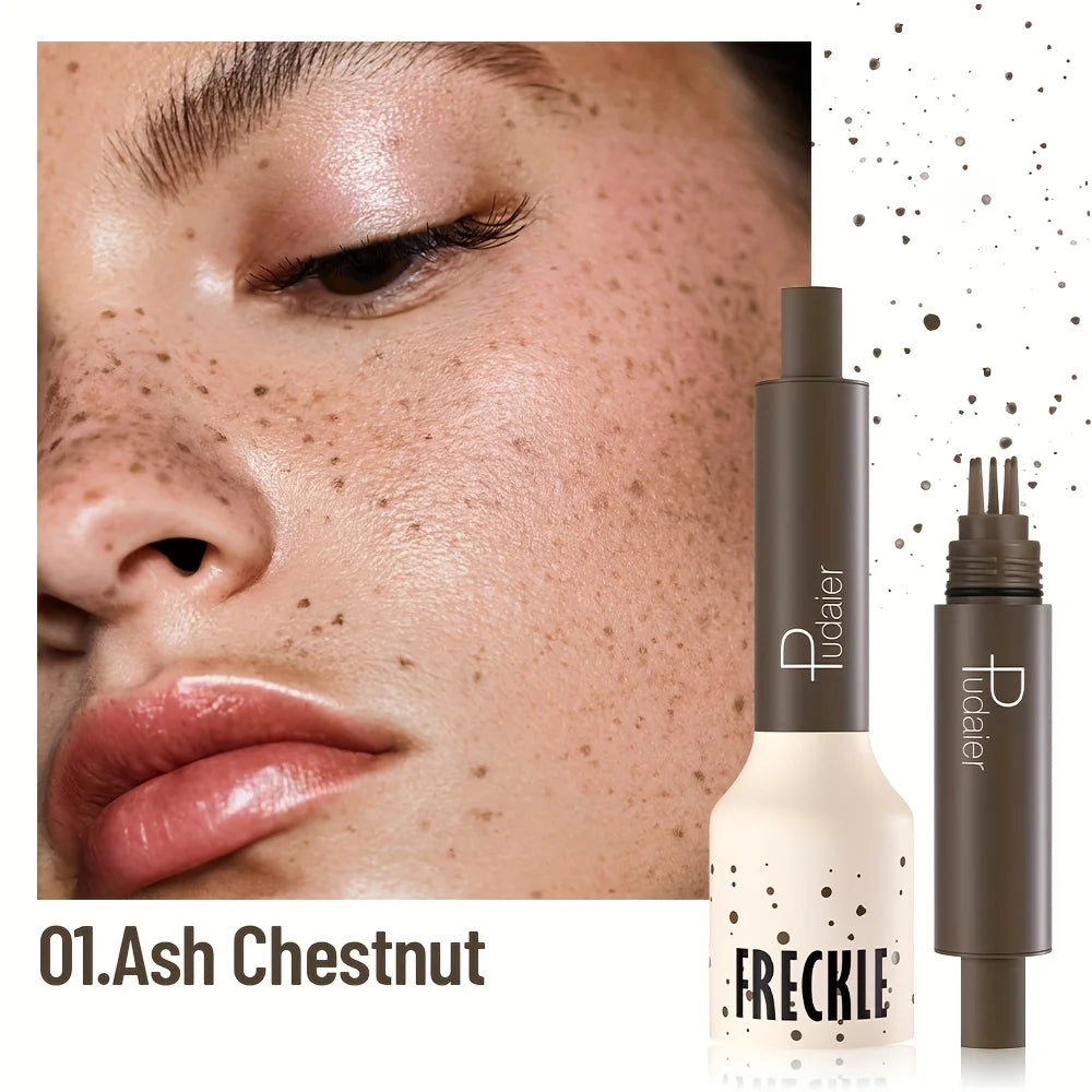 Stylo de maquillage tampon de taches de rousseur imperméable, taches de rousseur à points d'aspect naturel, longue durée, résistant à la sueur, adapté aux débutants