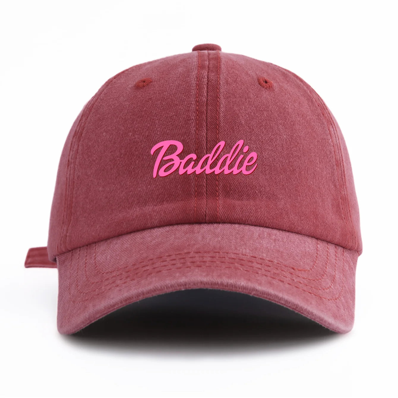 Casquette de Baseball délavée imprimée Baddie pour adultes, Style rétro minimaliste, décontracté, parfait comme cadeau, 1 pièce