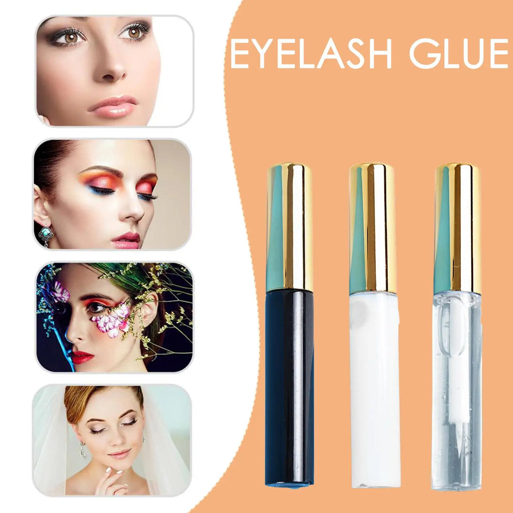 Colle transparente pour faux cils 5 ml, séchage rapide, waterproof et longue tenue, pour une fixation fiable et confortable des faux cils.