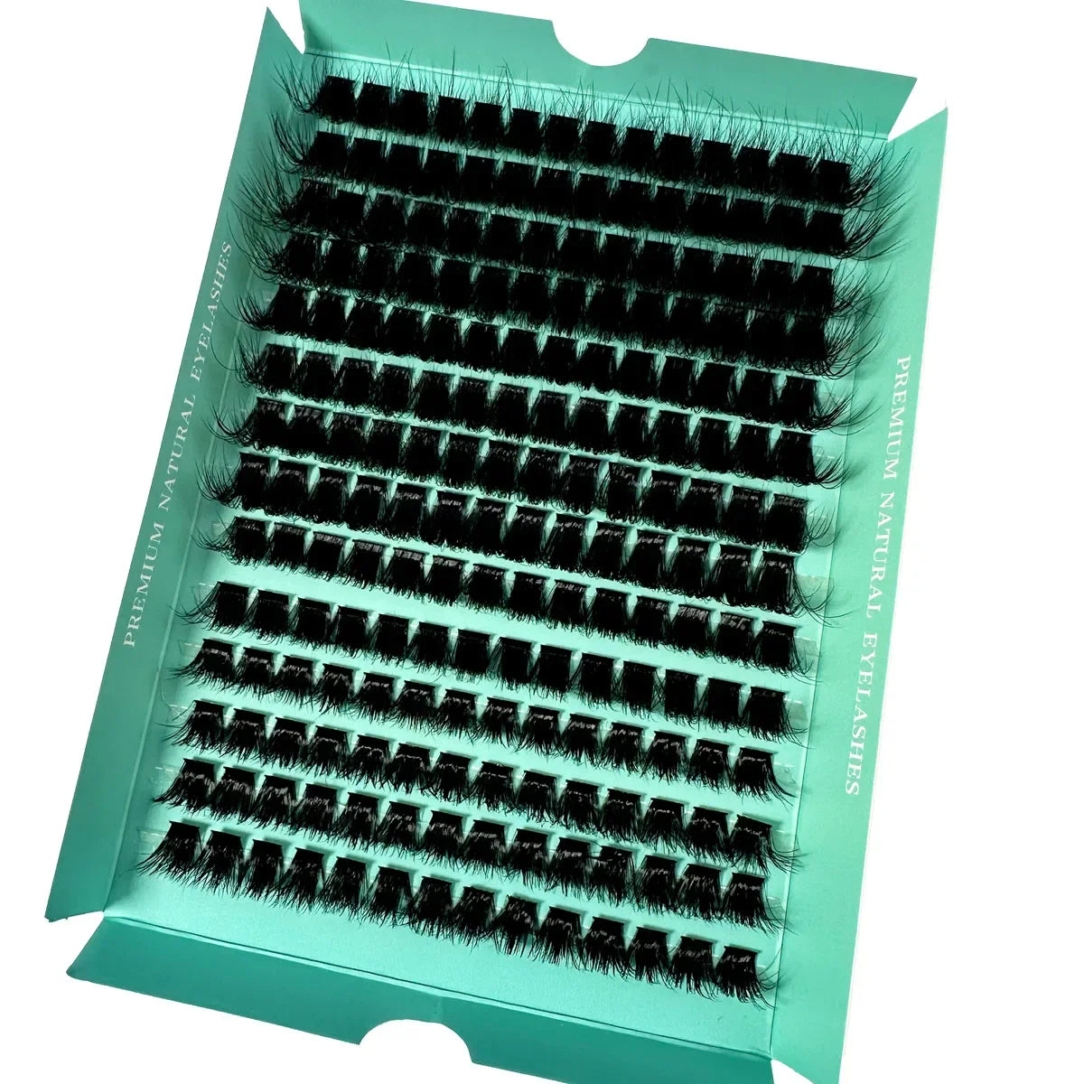Extensions de cils en bouquets individuels DIY 160D, 8 à 20 mm – Faux cils volumineux 5D, épais, doux et légers, courbure D, 280 pièces. Effet naturel grâce aux segments de cils individuels.