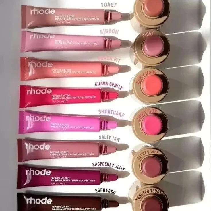 RHODE poche Blush bâton brillant à lèvres et joue bâton hydratant Rouge naturel poudre Blush crème rouge à lèvres joue facile à appliquer couleur