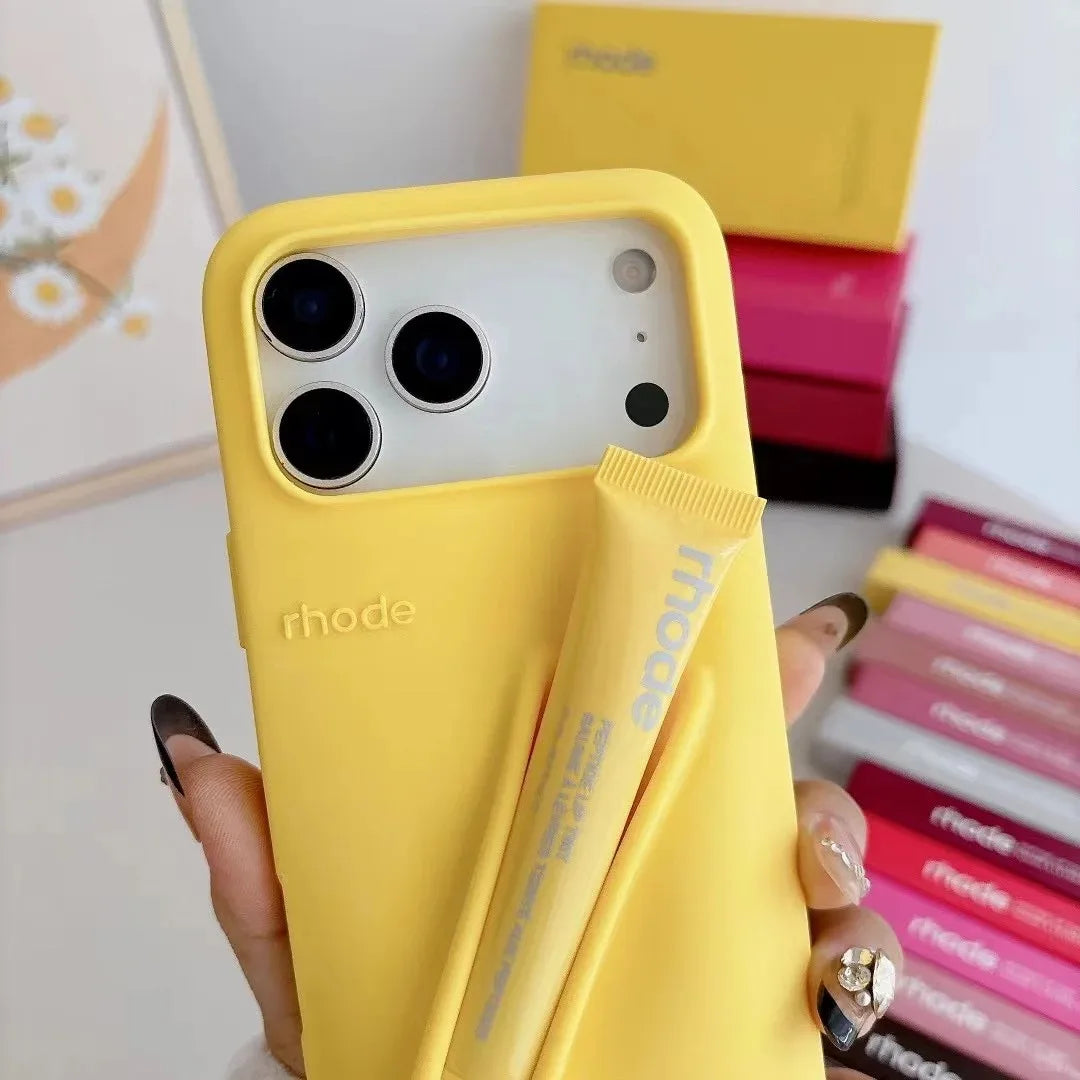 Coque Souple en Silicone de Marque pour iPhone 17 16 15 14 13 12 11 Pro Max Plus Air, Étui Portable pour Téléphone (sans Rouge à Lèvres ni Boîte)