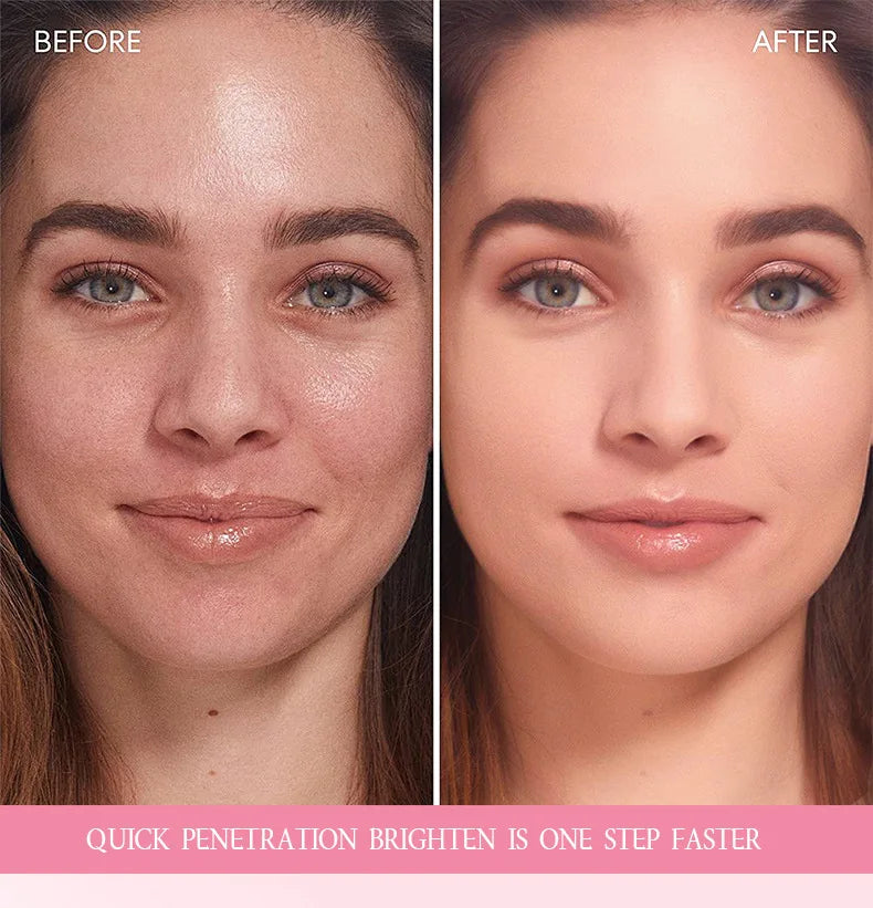 Crème Coréenne au Collagène Rose PDRN en Capsules avec Niacinamide pour un Teint Uniforme, Hydratant Léger Non Gras pour le Visage