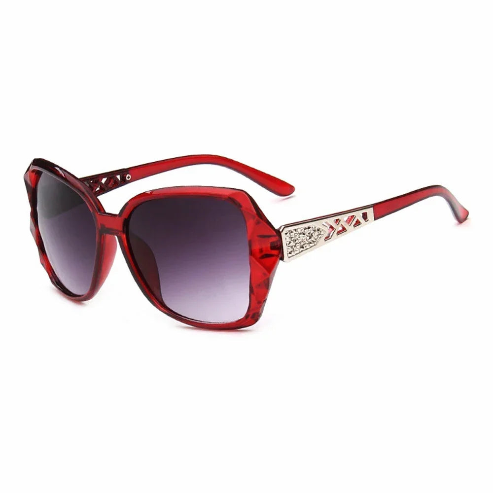 Mode grandes lunettes de soleil violettes femmes marque de luxe lunettes de soleil carrées femme miroir nuances dames