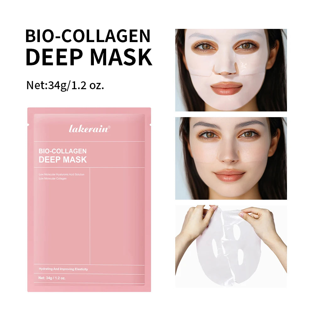 Bio-colagène véritable masque profond supplément collagène hydratant nuit masque hydrogel amélioration de l'élasticité minimisant les pores raffermissant