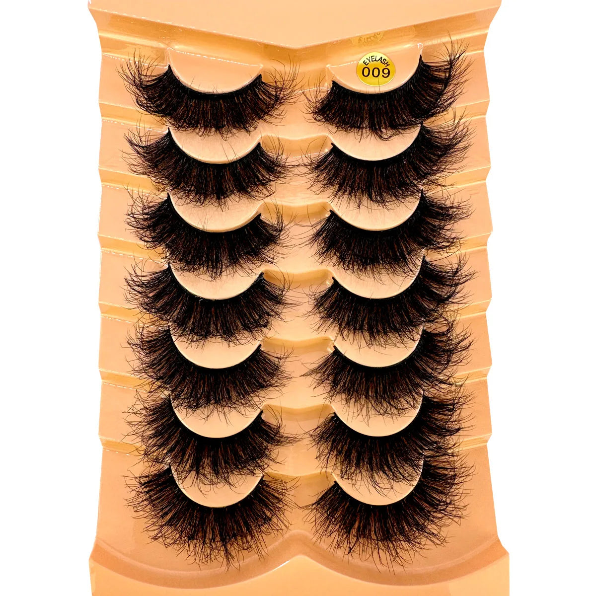 Nouveau lot de 7 paires de faux cils épais effet vison 3D.
Faux cils courts et spectaculaires au rendu réaliste, parfaits pour un regard intense et glamour.