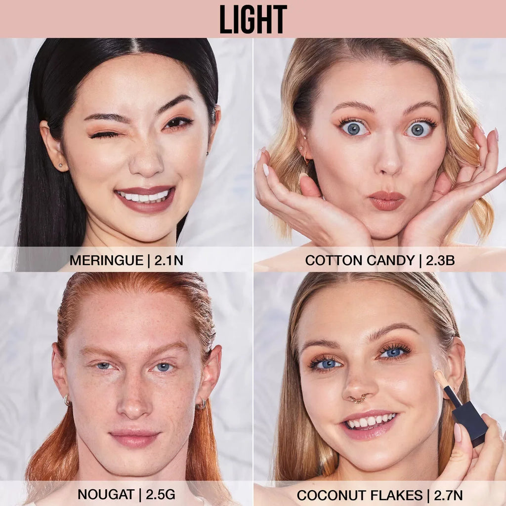 Huda Beauty Faux filtre lumineux mat correcteur pour les yeux hydratant longue durée fond de teint léger maquillage fond de teint liquide