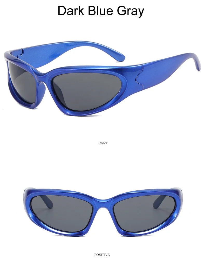 Lunettes de soleil carrées vintage pour femmes, lunettes de soleil de créateur de marque, nuances féminines, miroir rétro punk, petit cadre
