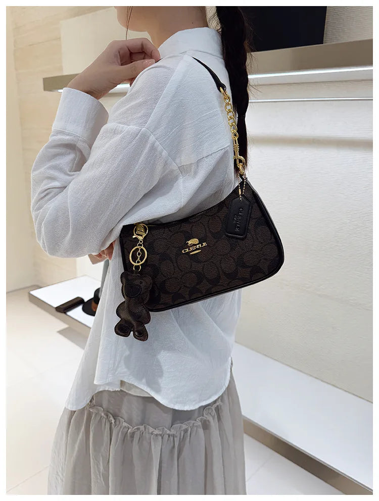Sac à main de style haut de gamme pour femmes, nouveau modèle 2025, petit sac carré unique et à la mode, tendance, rétro, simple et élégant