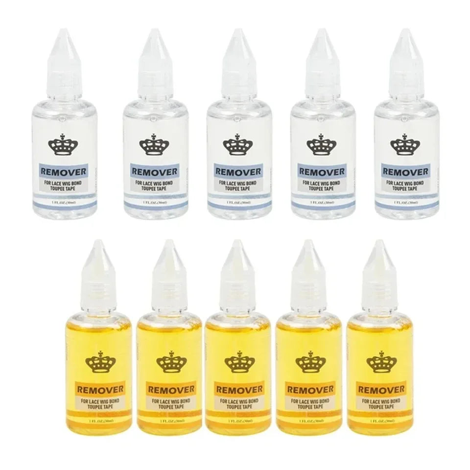 2/5/10PCS Dissolvant de colle pour perruques 30ml, Dissolvant de bandes adhésives pour extensions de cheveux |   Solvant pour résidus d'adhésif |   Dégraissant pour colle de perruque Lace Front
