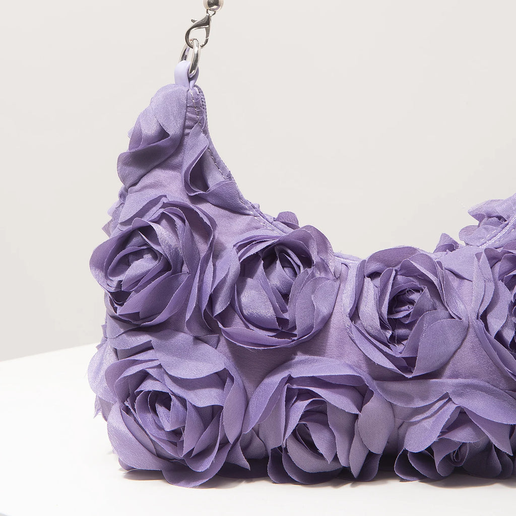 Sac à bandoulière à motif floral, idéal pour les femmes élégantes. Parfait pour les soirées de gala, les fêtes, les bals de fin d’année, les mariages et autres occasions spéciales.