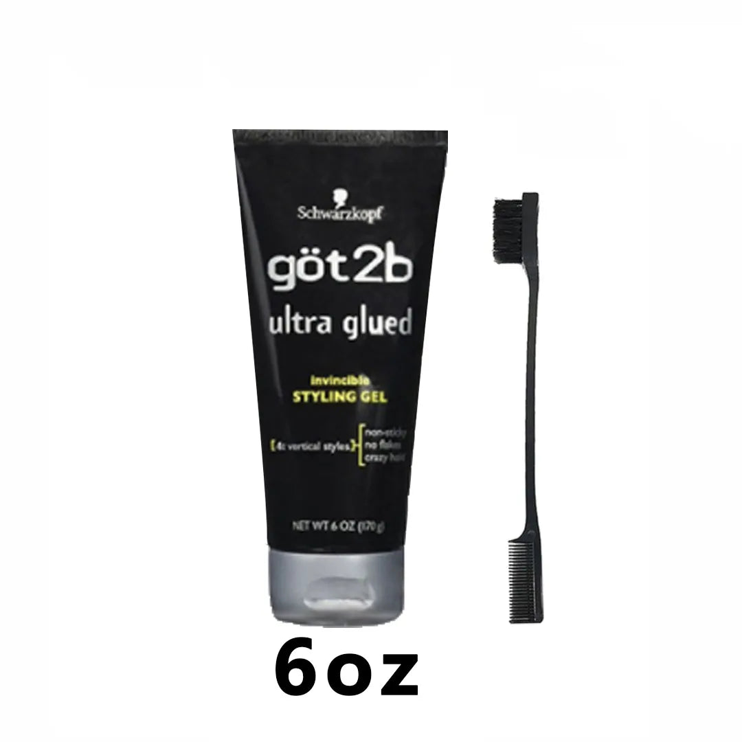 Got2b Glued Spiking Glue Gel Coiffant Invisible Résistant à l'Eau Fixation Forte pour Adhésifs de Perruques Gel de Contrôle des Frisottis pour une Tenue Extrême