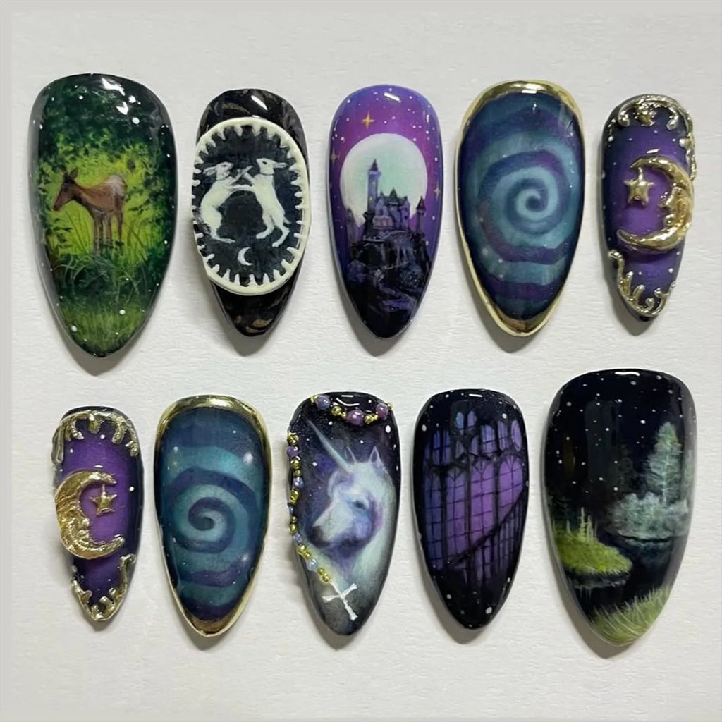 24 pièces de faux ongles à fleurs, style tendance, avec effet dégradé jaune et rose. Ongles portables à couverture complète, forme amande , à poser directement (Press-On Nails).