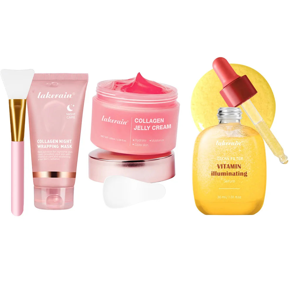 Masque coréen au collagène profond, masque pelable, Anti-rides, Lifting, soins de la peau, Bio Pack, emballage de nuit pour femme, peau de nuit