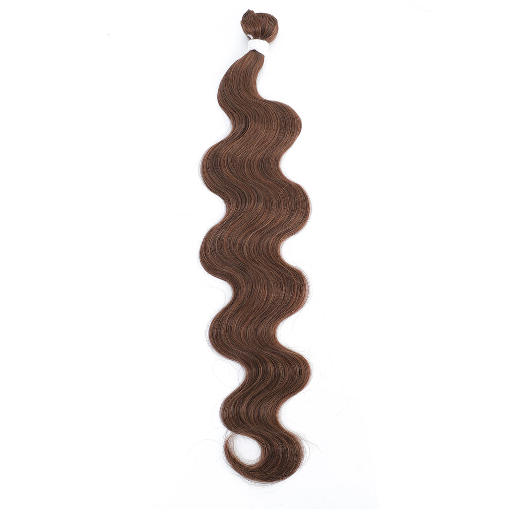 Mèches synthétiques Body Wave colorées 613, Extensions capillaires naturelles blondes Piano, queue de cheval épaisse ombrée, tissage de cheveux amples et profonds