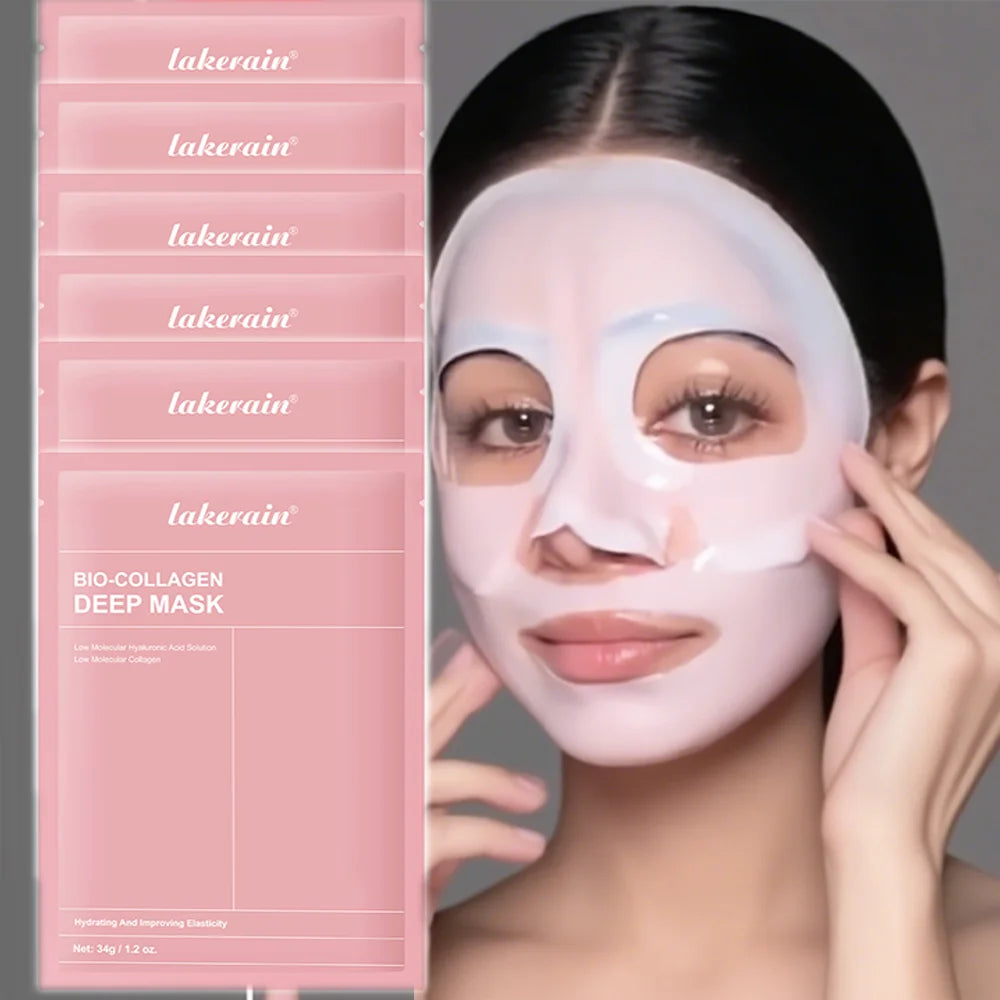 Bio-colagène véritable masque profond supplément collagène hydratant nuit masque hydrogel amélioration de l'élasticité minimisant les pores raffermissant
