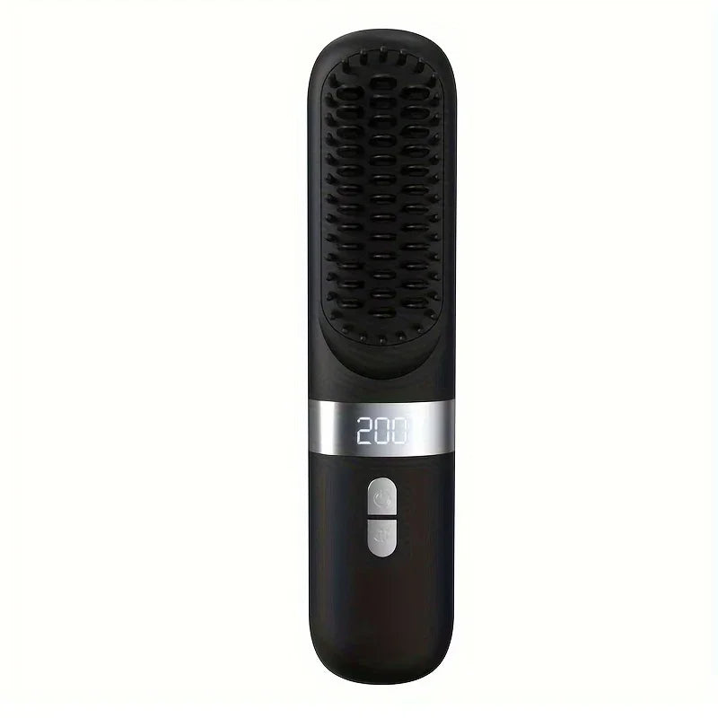 ouveau peigne chauffant électrique multifonction sans fil 2025, lisseur pour cheveux avec technologie à ions négatifs, brosse lissante anti-brûlure pour un coiffage rapide et efficace.