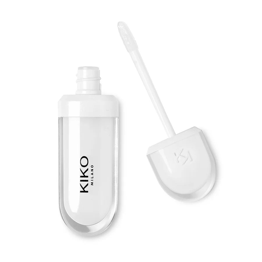 Kiko Original Gloss à lèvres effet miroir 3D, waterproof, longue tenue et anti-transfert, couleur douce couleur pâte de haricot, rouge brillant fin et charmant