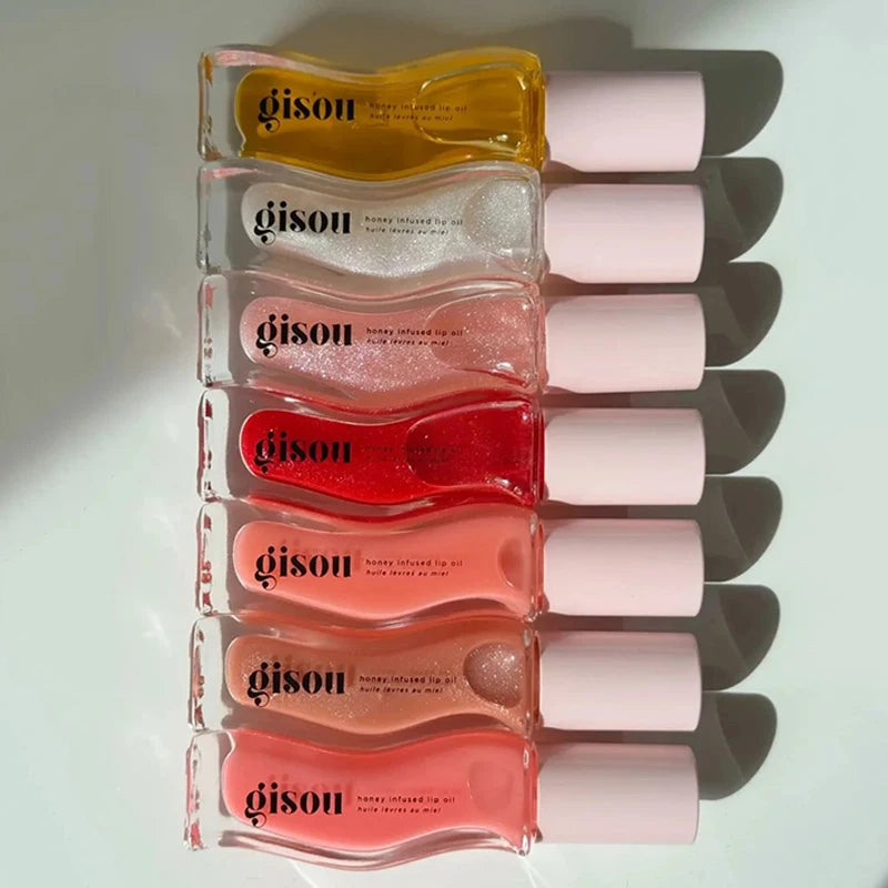INS populaire Gisou miel pastèque longue durée hydratant baume à lèvres huile pour les lèvres repulpant exfoliant brillant huile soin