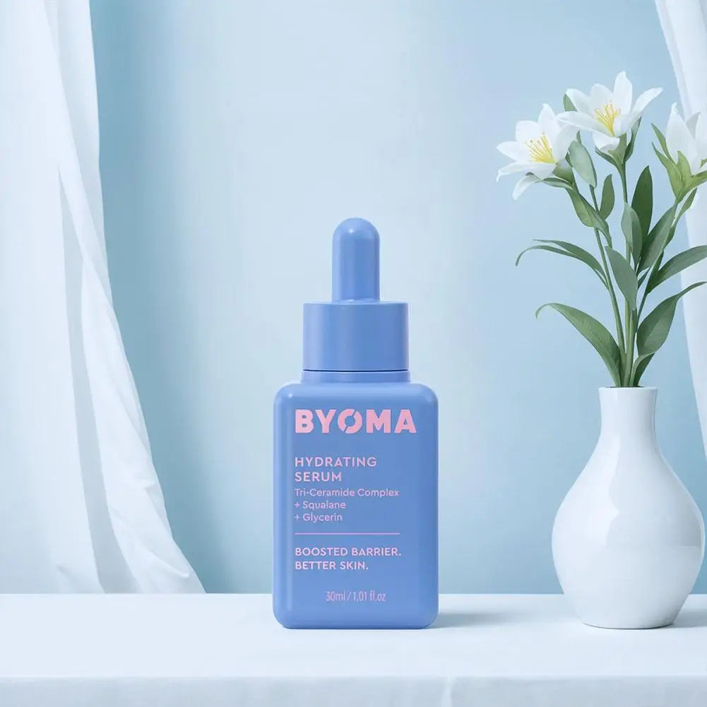 BYOMA Essence Double Réparation Barrière Cutanée Soin Élastifiant Instantané Hydratant Éclat Naturel Huile Essentielle Soin de la Peau