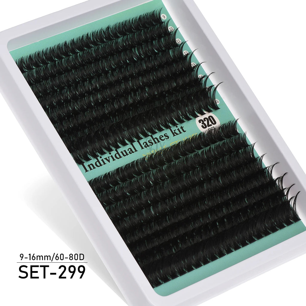 Extensions de cils individuelles, 600 pièces, épaisses et moelleuses, 30D/100D, longueur mixte, bricolage, pour une Application et un retrait faciles