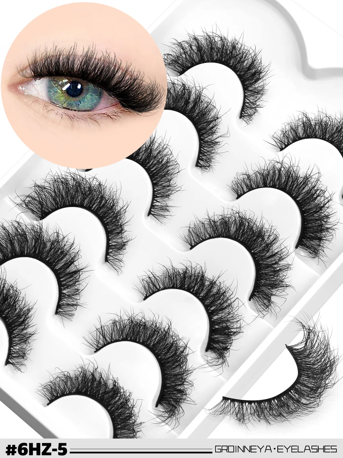 Faux cils effet œil de chat, légers et duveteux pour un regard intense et élégant. Bande de cils réutilisable au rendu naturel, idéale pour le maquillage quotidien ou les occasions spéciales