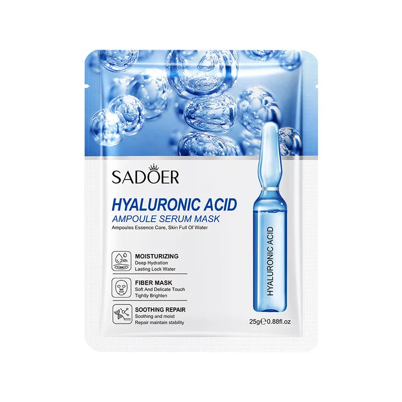 10 pièces SAODER acide hyaluronique masques pour le visage soins de la peau raffermissant hydratant masque Facial produits de soins de la peau du visage