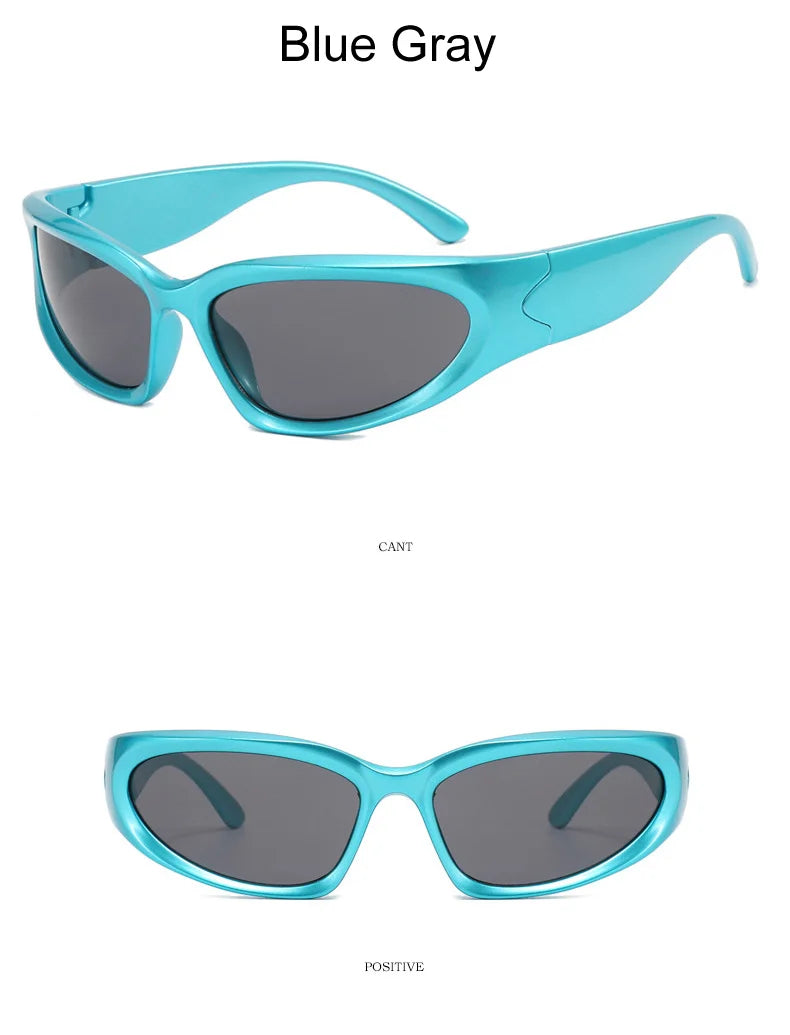Lunettes de soleil carrées vintage pour femmes, lunettes de soleil de créateur de marque, nuances féminines, miroir rétro punk, petit cadre