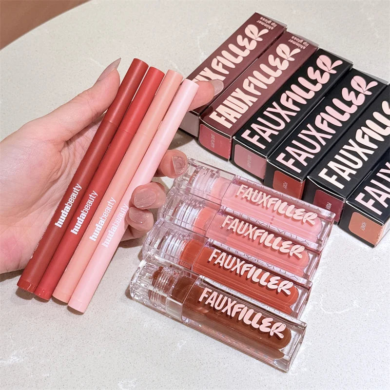 Huda Beauty remplissage brillant Non collant brillant à lèvres hydratant cristal clair huile pour les lèvres repulpant hydratant teinté rouge à lèvres maquillage