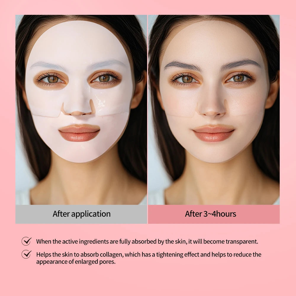 Bio-colagène véritable masque profond supplément collagène hydratant nuit masque hydrogel amélioration de l'élasticité minimisant les pores raffermissant