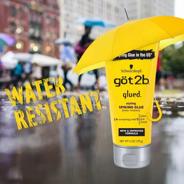 Got2b Glued Spiking Glue Gel Coiffant Invisible Résistant à l'Eau Fixation Forte pour Adhésifs de Perruques Gel de Contrôle des Frisottis pour une Tenue Extrême