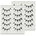 10 paires/2 paquets de faux cils inspirés d'anime, faux cils yeux de dessin animé, Style démon d'aspect dramatique, volumateur et allongement