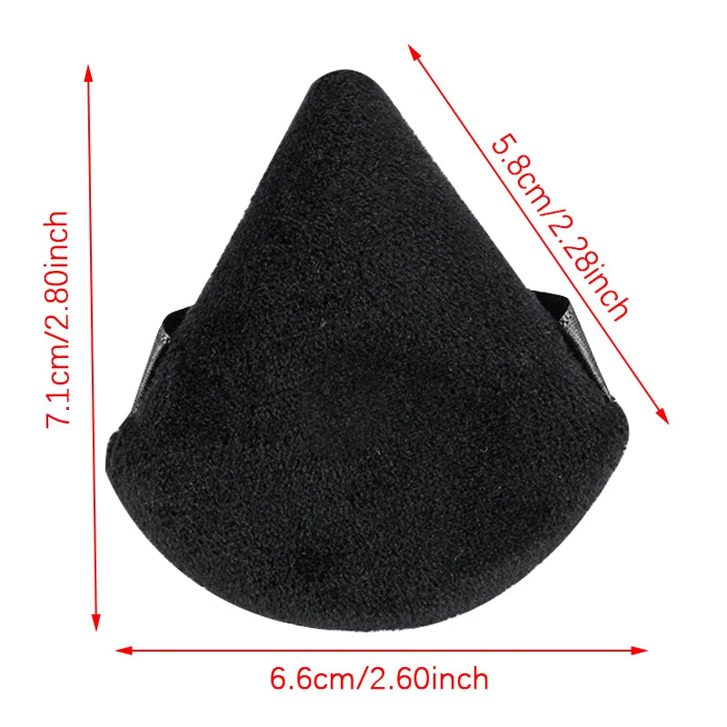 1/2/3/6 pièces Triangle velours poudre bouffée visage cosmétique beauté des yeux outil de maquillage éponge réutilisable lavable Mini bouffée de poudre accessoire
