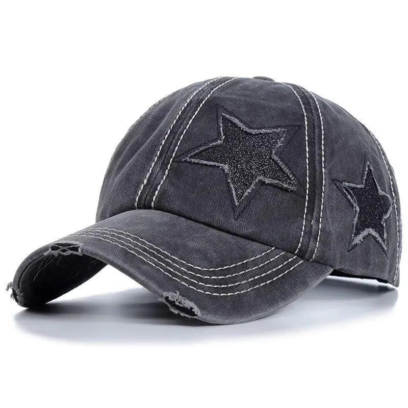 Casquette de baseball rétro pour femme au printemps et en été, une casquette en bec de canard rose à large bord